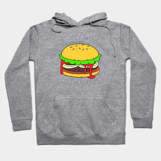 KLADD .fake burger Hoodie by Noxlof